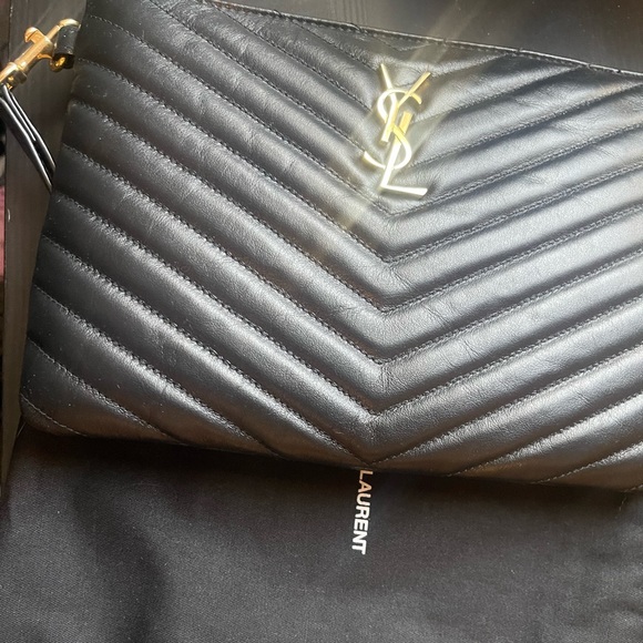 Saint Laurent Cassandre Wristlet Pouch - Picture 2 of 8